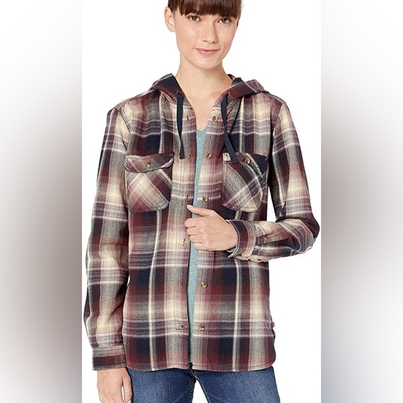 Carhartt Jackets & Blazers - Carhartt Women's Beartooth Hooded Flannel Shirt